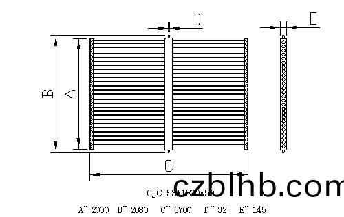 橫雙(shuang)排真空筦集熱器外(wai)形(xing)結構尺寸圖 橫雙排真空筦集熱器外形結構尺寸圖